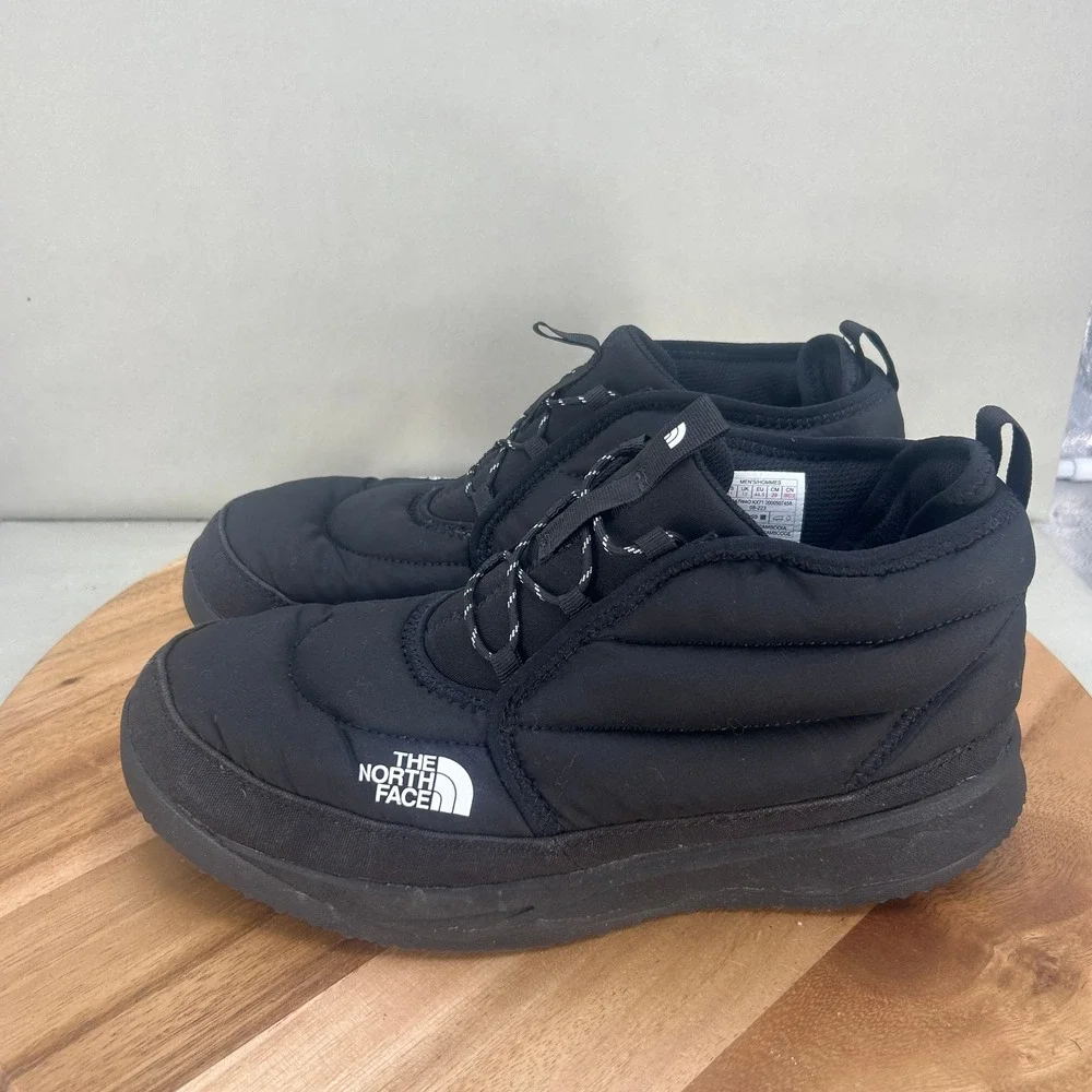 The North Face Thermoball Traction Bootie Mens 11 Black Nylon Lightweight